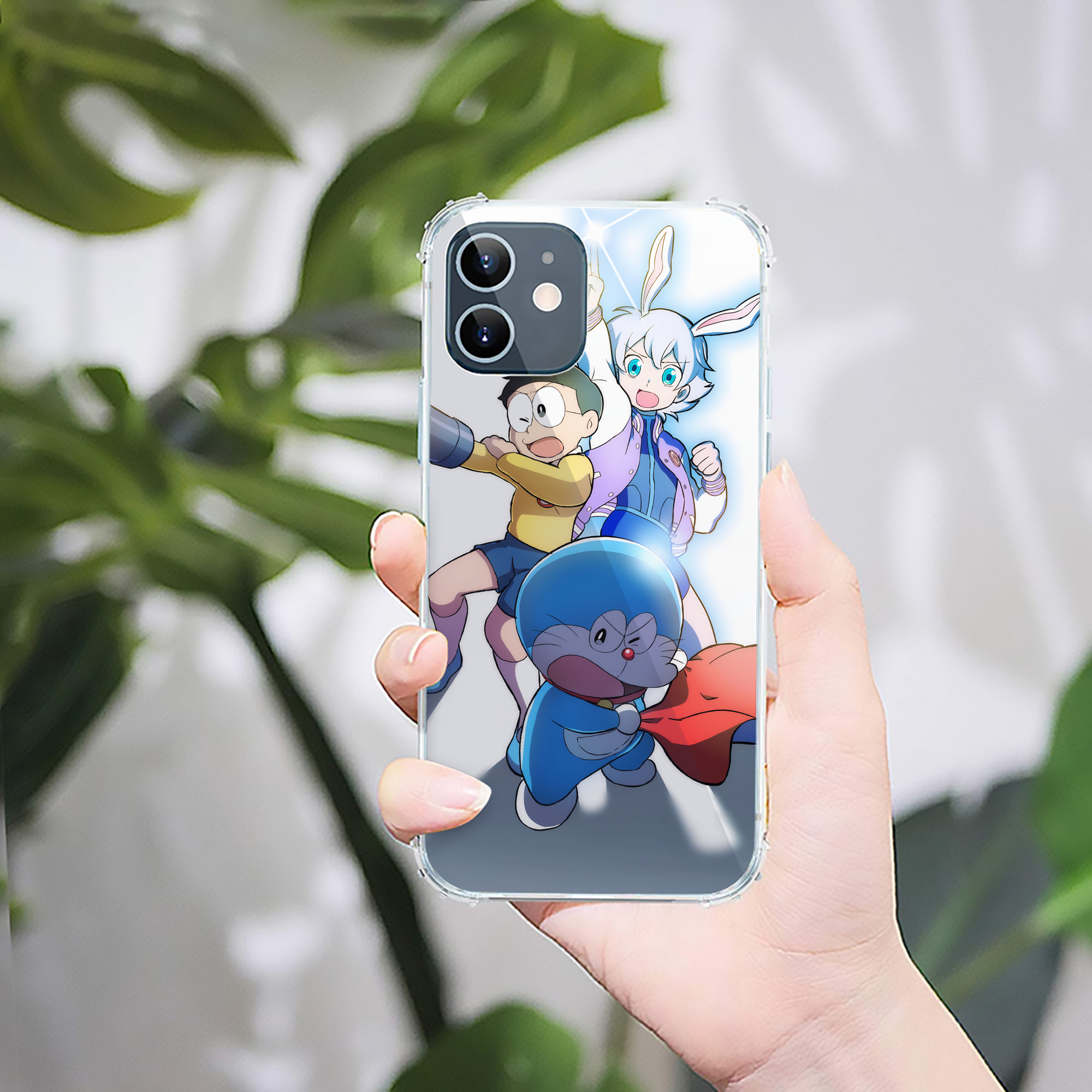 （画像用） ドラえもん Doraemon 【iPhone 12シリーズ対応】透明スマホケース（クリアソフトケース）